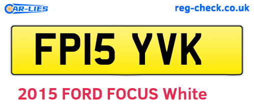 FP15YVK are the vehicle registration plates.