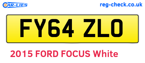 FY64ZLO are the vehicle registration plates.