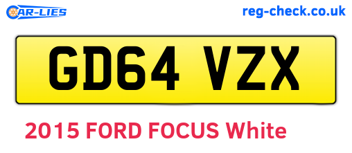 GD64VZX are the vehicle registration plates.