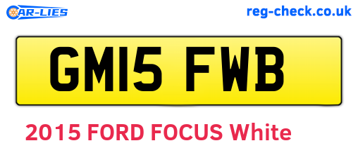 GM15FWB are the vehicle registration plates.
