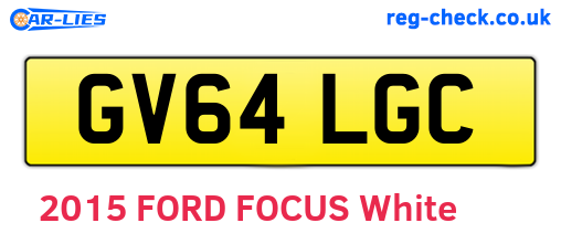 GV64LGC are the vehicle registration plates.