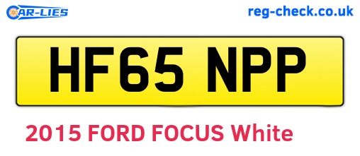 HF65NPP are the vehicle registration plates.
