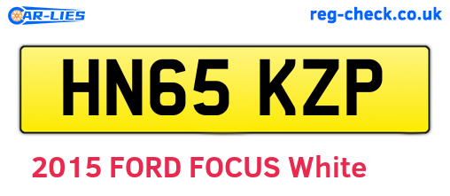 HN65KZP are the vehicle registration plates.