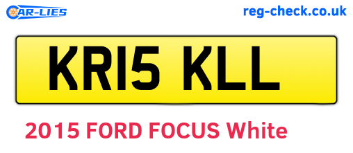 KR15KLL are the vehicle registration plates.