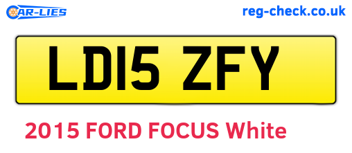 LD15ZFY are the vehicle registration plates.