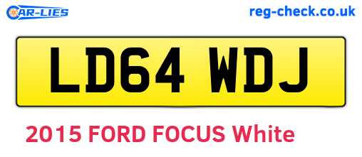 LD64WDJ are the vehicle registration plates.