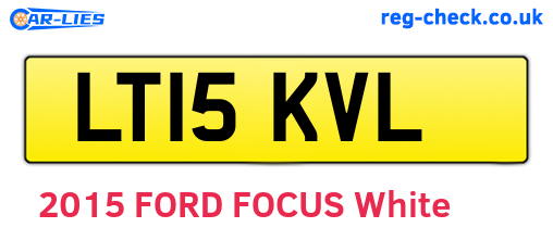 LT15KVL are the vehicle registration plates.