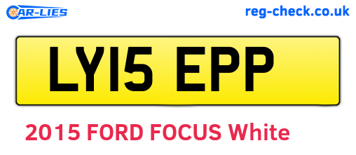 LY15EPP are the vehicle registration plates.