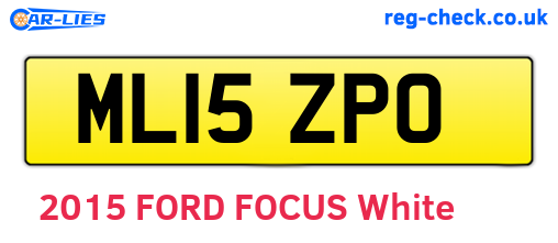 ML15ZPO are the vehicle registration plates.