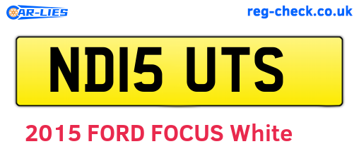 ND15UTS are the vehicle registration plates.