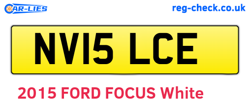NV15LCE are the vehicle registration plates.