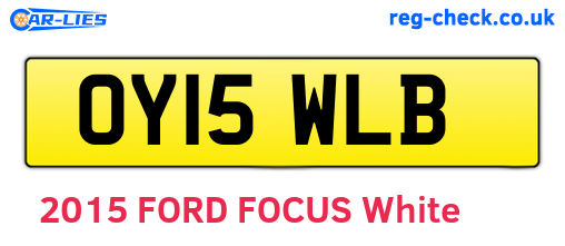 OY15WLB are the vehicle registration plates.