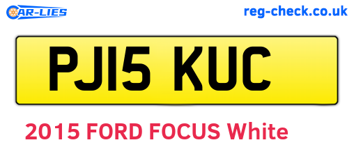 PJ15KUC are the vehicle registration plates.