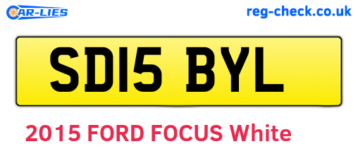 SD15BYL are the vehicle registration plates.