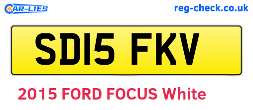 SD15FKV are the vehicle registration plates.