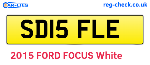 SD15FLE are the vehicle registration plates.