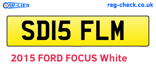 SD15FLM are the vehicle registration plates.