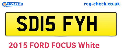 SD15FYH are the vehicle registration plates.