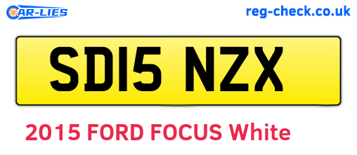 SD15NZX are the vehicle registration plates.