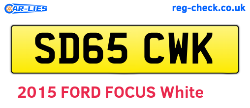 SD65CWK are the vehicle registration plates.