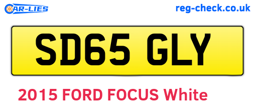 SD65GLY are the vehicle registration plates.