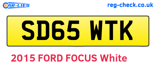 SD65WTK are the vehicle registration plates.