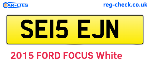 SE15EJN are the vehicle registration plates.
