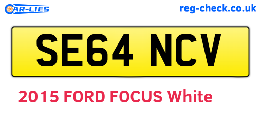 SE64NCV are the vehicle registration plates.