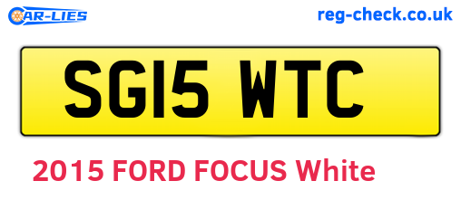 SG15WTC are the vehicle registration plates.