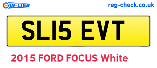 SL15EVT are the vehicle registration plates.