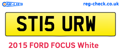 ST15URW are the vehicle registration plates.