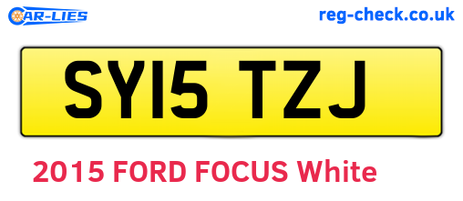 SY15TZJ are the vehicle registration plates.