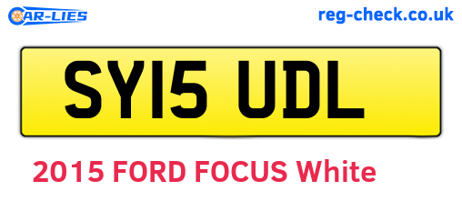 SY15UDL are the vehicle registration plates.
