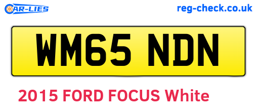WM65NDN are the vehicle registration plates.