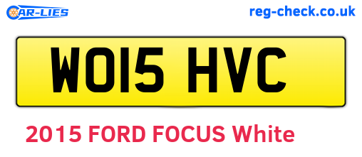 WO15HVC are the vehicle registration plates.