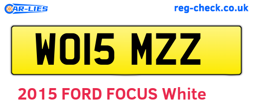 WO15MZZ are the vehicle registration plates.
