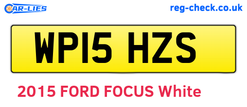 WP15HZS are the vehicle registration plates.