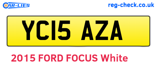YC15AZA are the vehicle registration plates.