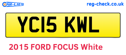 YC15KWL are the vehicle registration plates.