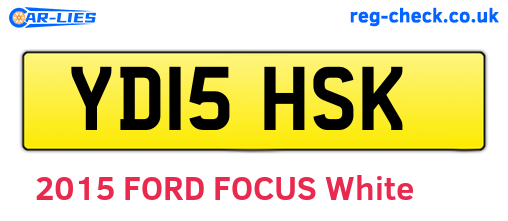 YD15HSK are the vehicle registration plates.