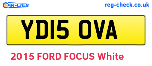 YD15OVA are the vehicle registration plates.