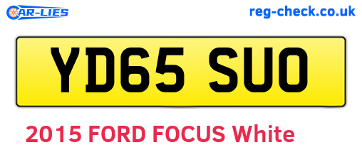 YD65SUO are the vehicle registration plates.