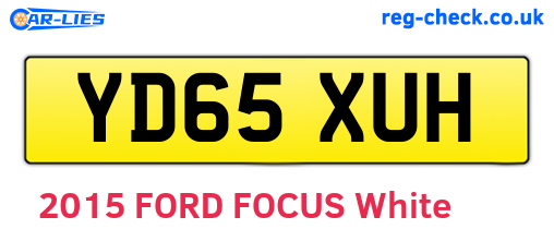 YD65XUH are the vehicle registration plates.