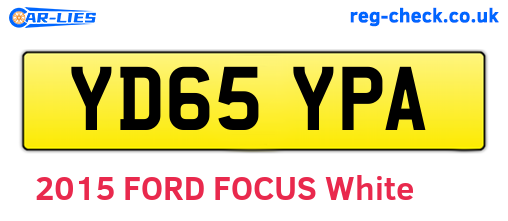 YD65YPA are the vehicle registration plates.