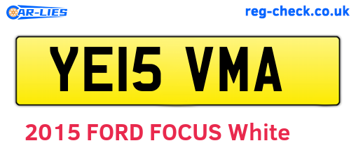 YE15VMA are the vehicle registration plates.
