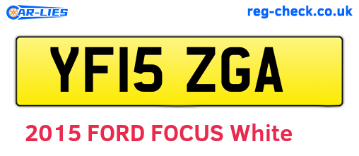 YF15ZGA are the vehicle registration plates.