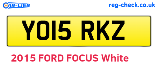 YO15RKZ are the vehicle registration plates.