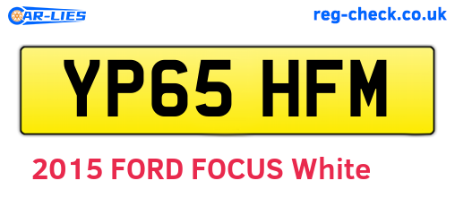 YP65HFM are the vehicle registration plates.