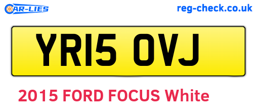 YR15OVJ are the vehicle registration plates.