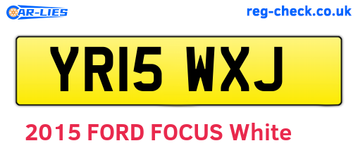 YR15WXJ are the vehicle registration plates.